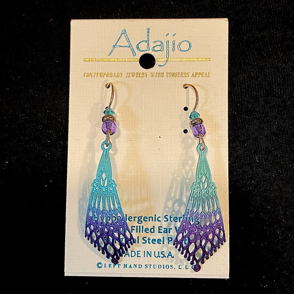 Ombré metal earrings